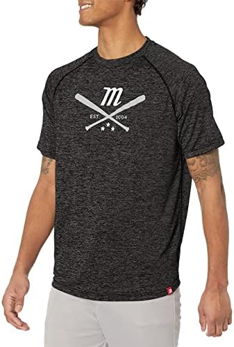 Мъжки t-shirt Marucci Crossover Marled Tee Черен цвят