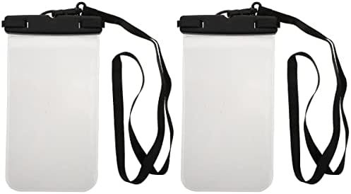 INOOMP 2 бр Практически Чанта за телефон със сензорен екран, калъф за телефон за плаване (черен)