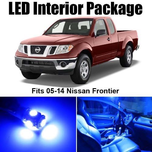 Стилен комплект led за интериора на Nissan Frontier синьо (5 парчета) 05-12