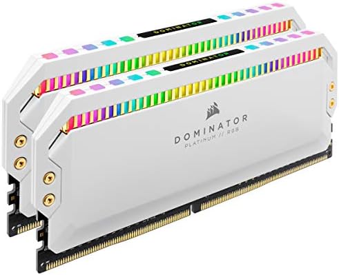 Настолна памет CORSAIR Dominator Platinum RGB 32 GB (2x16 GB) DDR4 3200 (PC4-25600) C16 1.35 - Бял