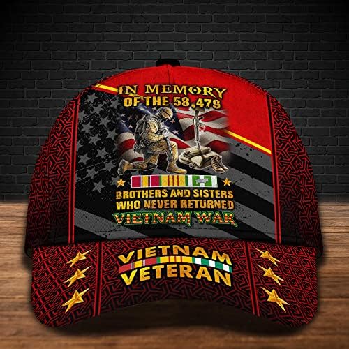 Шапка ветеран VIBEPY, Капачката на Ветеран от Виетнам, Подарък опитни, Солдатская Шапка, Подарък за Деня На ветерана,