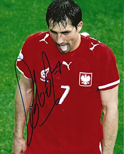 Радослав Откриване на подписа снимка на националния отбор на Полша на световното Първенство 8х10 с автограф на 3