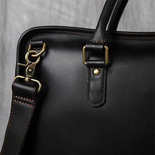 Портфейл от дебела кожа, Мъжки чанти, Бизнес чанта, мъжки чанти през рамо за лаптоп, мъжки портфейл от естествена