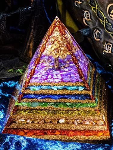 Пирамида от Кристали Оргона Духовно Изцеление 7 Чакри-Изцеление Чакри-Пречистване на Емоционалното Тяло-Увереност в себе си Оргонитовая Медитация върху Чакрите с