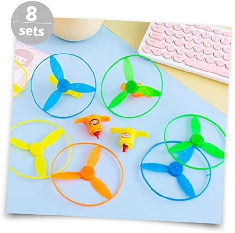 Toyvian 16 Комплекти Въртящ Момент Катапулт Летяща Чиния Улични Играчки за Деца Открит Летящ Диск Летяща Чиния Играчка