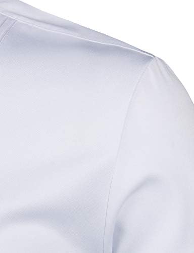Мъжки Ризи-Смокинги ZEROYAA Slim Fit С Дълъг Ръкав/Ризи За Изпълнения На Последния Вечер
